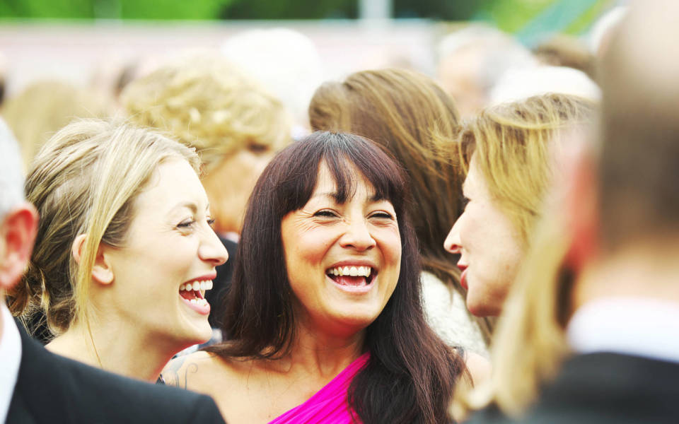 Guests chatting at the Norfolk & Norwich Festival 2016 Gala.