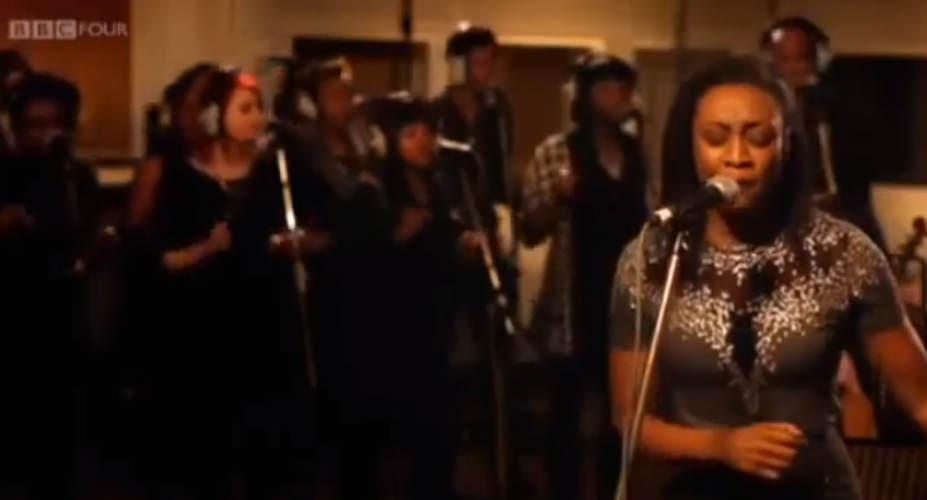 Video thumbnail: Beverley Knight standing in front of a mic, band standing in the background